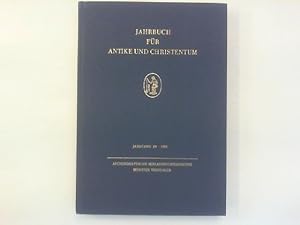 Imagen del vendedor de Jahrbuch fr Antike und Christentum. Jahrgang 29 1986. a la venta por Antiquariat Matthias Drummer