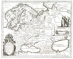 TABULA RUSSIAE . ALIAS DICTA MOSCOVIA. Map of Russia in Europe and the whole of Scandinavia. La...