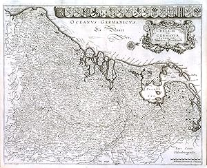 BELGII SIVE GERMANIA INFERIORIS. NIDER TEUTSCHLANDT. Map of Belgium, Netherlands, Luxembourg an...