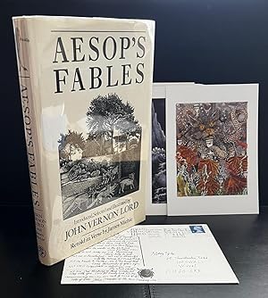 Bild des Verkufers fr Aesop's Fables : With A long H/W Inscription By The Illustrator : With A H/W Postcard From The Illustrator To The Same Recipients : With A Set Of The Illustrator's Postcards zum Verkauf von Ashton Rare Books  ABA : PBFA : ILAB