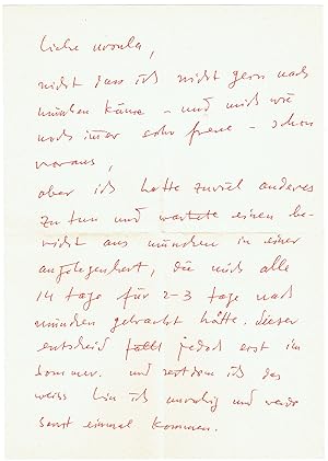 Sammlung von 16 eigenh. Briefen und 1 maschinenschr. Brief mit eigenh. Unterschrift.