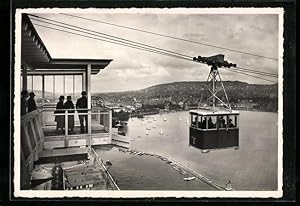 Ansichtskarte Zürich, Schweizerische Landesausstellung 1939, Schwebebahn