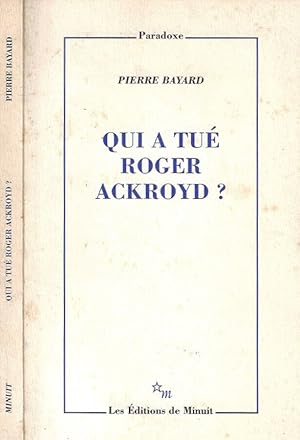 Image du vendeur pour Qui a tue Roger Ackroyd? mis en vente par Biblioteca di Babele