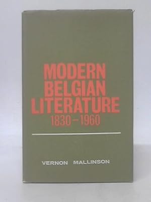 Bild des Verkufers fr Modern Belgian Literature zum Verkauf von World of Rare Books