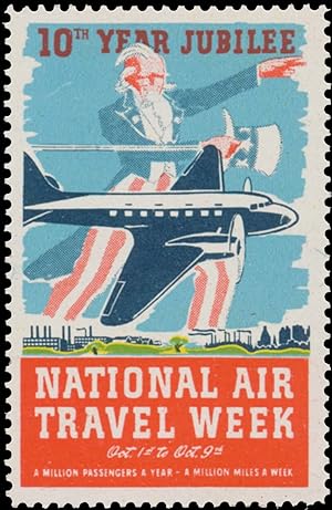 Reklamemarke National Air Travel Week
