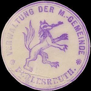 Siegelmarke Verwaltung der Markt-Gemeinde Perlesreuth