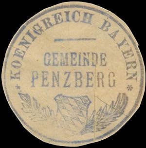 Siegelmarke K. Bayern Gemeinde Penzberg