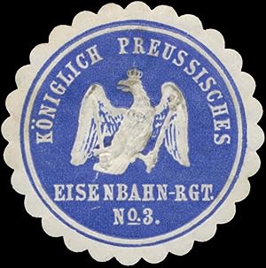 Siegelmarke K.Pr. Eisenbahn-Regiment No. 3