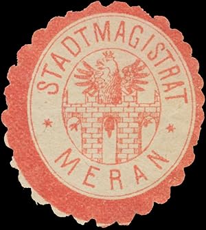 Imagen del vendedor de Siegelmarke Stadtmagistrat Meran a la venta por Veikkos