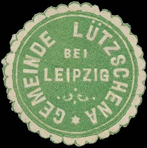 Siegelmarke Gemeinde Lützschena bei Leipzig