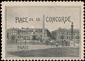 Bild des Verkufers fr Reklamemarke Place de la Concorde zum Verkauf von Veikkos