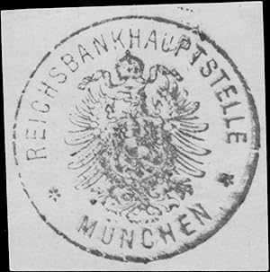 Siegelmarke Reichsbahnhauptstelle München