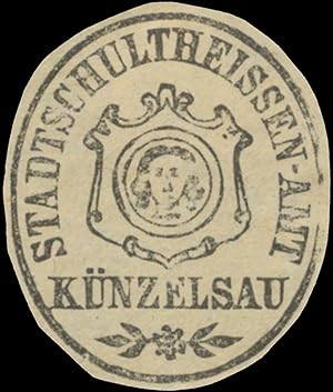Image du vendeur pour Siegelmarke Stadtschultheissenamt Knzelsau mis en vente par Veikkos