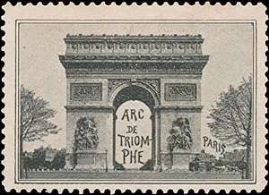 Bild des Verkufers fr Reklamemarke Arc de Triomphe zum Verkauf von Veikkos