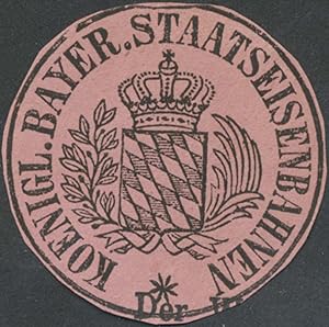 Siegelmarke K. Bayer. Staatseisenbahnen