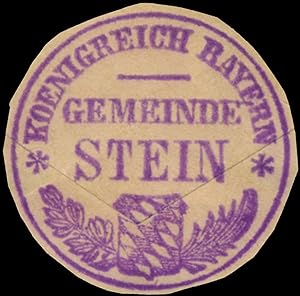 Siegelmarke K. Bayern Gemeinde Stein
