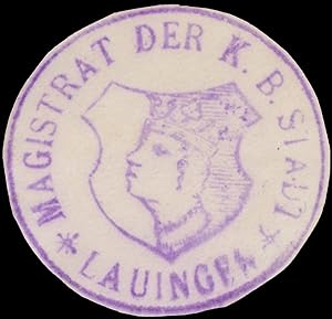 Siegelmarke Magistrat der K.B. Stadt Lauingen