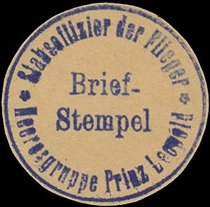 Siegelmarke Stabsoffizier der Flieger Heeresgruppe Prinz Leopold