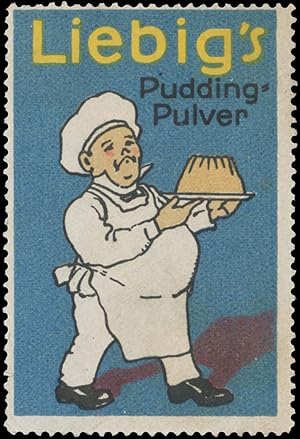 Bild des Verkufers fr Reklamemarke Liebigs Puddingpulver zum Verkauf von Veikkos
