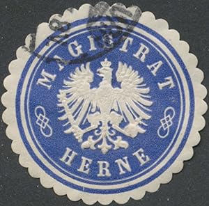 Bild des Verkufers fr Siegelmarke Magistrat Herne zum Verkauf von Veikkos