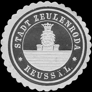 Bild des Verkufers fr Siegelmarke Stadt Zeulenroda Reuss .L. zum Verkauf von Veikkos