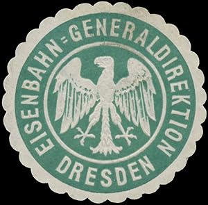 Siegelmarke Eisenbahn-Generaldirektion Dresden