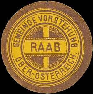 Seller image for Siegelmarke Gemeindevorstehung Raab for sale by Veikkos