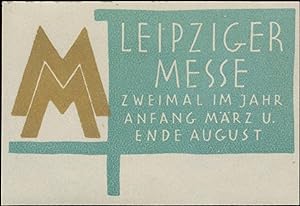 Reklamemarke Leipziger Messe