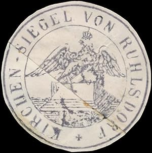 Seller image for Siegelmarke Kirchen-Siegel von Ruhlsdorf for sale by Veikkos