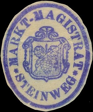 Bild des Verkufers fr Siegelmarke Markt-Magistrat Steinweg zum Verkauf von Veikkos