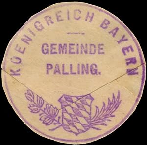 Siegelmarke K. Bayern Gemeinde Palling
