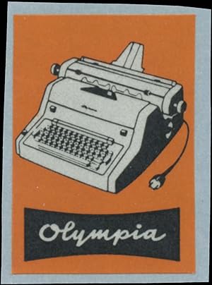 Seller image for Reklamemarke Olympia elektrische Schreibmaschine for sale by Veikkos