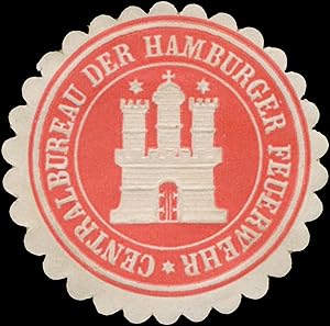 Seller image for Siegelmarke Central-Bureau der Hamburger Feuerwehr for sale by Veikkos