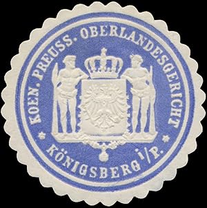 Bild des Verkufers fr Siegelmarke K.Pr. Oberlandesgericht Knigsberg in Preuen zum Verkauf von Veikkos