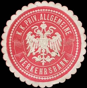Siegelmarke K.K. priv. Allgemeine Verkehrsbank