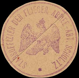 Siegelmarke Stabsoffizier der Flieger Armee-Abt. Scholtz
