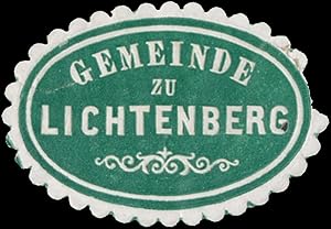 Image du vendeur pour Siegelmarke Gemeinde zu Lichtenberg mis en vente par Veikkos