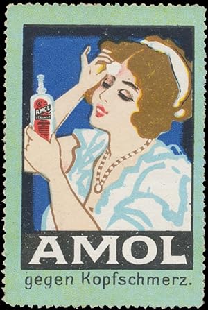Imagen del vendedor de Reklamemarke Amol gegen Kopfschmerz a la venta por Veikkos