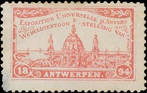Seller image for Reklamemarke Exposition Universelle d Anvers for sale by Veikkos