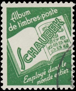 Reklamemarke Schaubek Briefmarken Alben