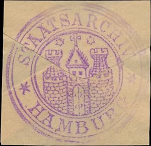 Seller image for Siegelmarke Staatsarchiv Hamburg for sale by Veikkos