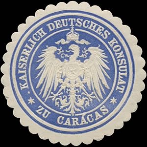 Seller image for Siegelmarke K. Deutsches Konsulat zu Caracas for sale by Veikkos