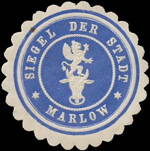Imagen del vendedor de Siegelmarke Siegel der Stadt Marlow a la venta por Veikkos