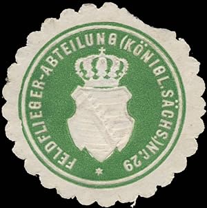 Siegelmarke Feldflieger-Abteilung (Königl. Sächs.) Nr. 29