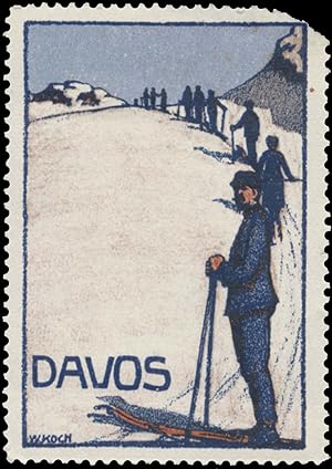 Image du vendeur pour Reklamemarke Davos mis en vente par Veikkos