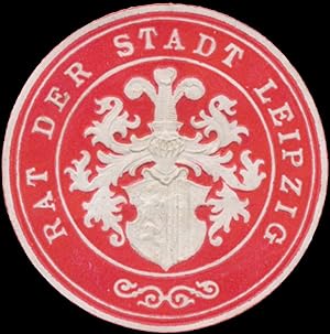 Siegelmarke Rat der Stadt Leipzig