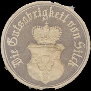 Bild des Verkufers fr Siegelmarke Die Gutsobrigkeit von Silck zum Verkauf von Veikkos