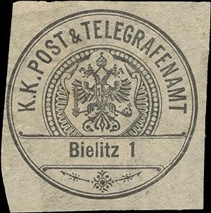 Siegelmarke K.K. Post & Telegrafenamt Bielitz 1