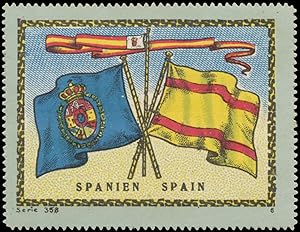 Immagine del venditore per Reklamemarke Flagge Spanien venduto da Veikkos