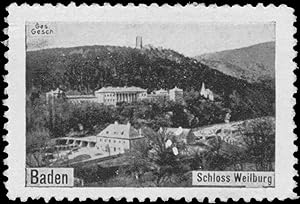 Bild des Verkufers fr Reklamemarke Schloss Weilburg zum Verkauf von Veikkos